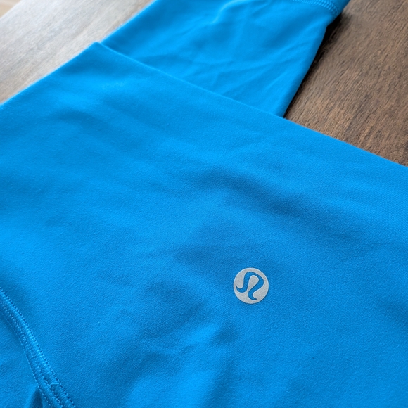 Lululemon Athletica Vibrant Blue High Rise 7/8 Leggings - Picture 7 of 9